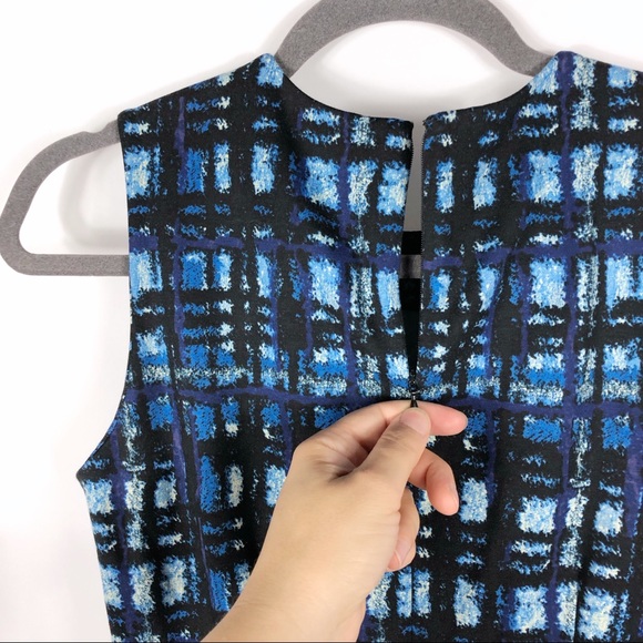 SOLD-NEW J McLaughlin Devon Dress Sleeveless Plaid - Picture 7 of 7